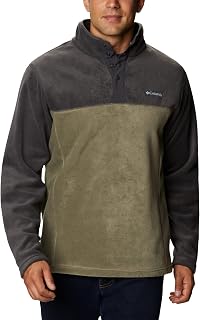 Columbia Mens Steens Mountain Half Snap Fleece Jacket, Stone Green/Shark, Medium US