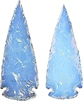 Vista 43 de Amazing Gemstone Punta de flecha de cuarzo Aura de Titanio, cristal y piedra curativa, cabeza de flecha de roca pedernal – 2 a 3 puntas de flecha