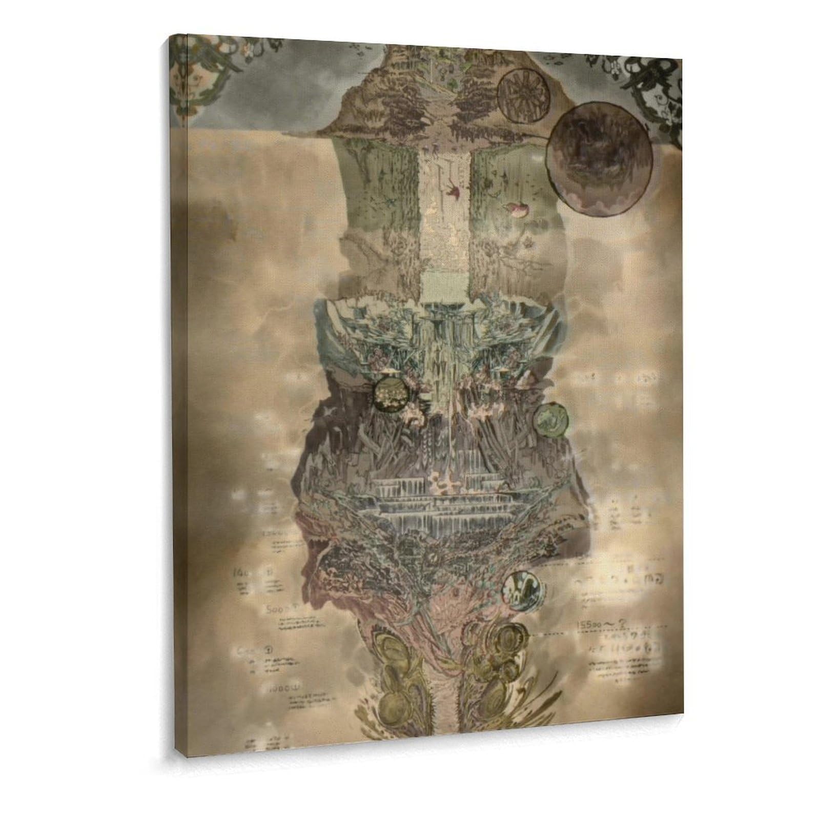 Amazon.co.jp: アートパネル メイドインアビスの地図 アートポスター