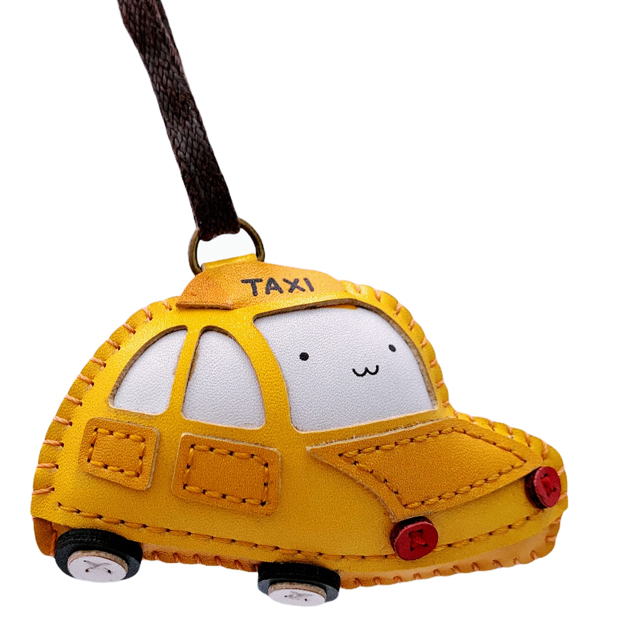 immi Anhänger Gelbes Taxi Taschenanhänger, liebevoll handgefertigt