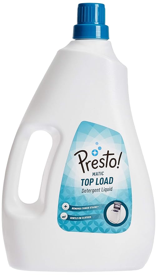 Amazon Brand - Presto! Matic Top Load Detergent Liquid - 2 L