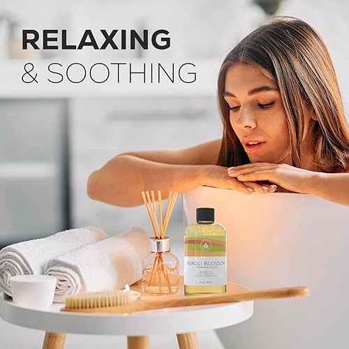 Miniatura 7 de Neroli - Recambio de aceite para difusor de flores de naranja (8.5 onzas líquidas) para difusores de junco, máquinas de aceite difusor eléctrico y