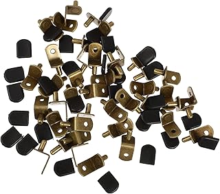 50pcs Partition Support Nail Shelf Pegs for Shelves Cabinet Shelf Pegs Cabinet Bracket Pegs Kitchen Cabinet Shelf Wardrobe Shelves Cabinet Shelf Clips Furniture Fixed Bracket Iron