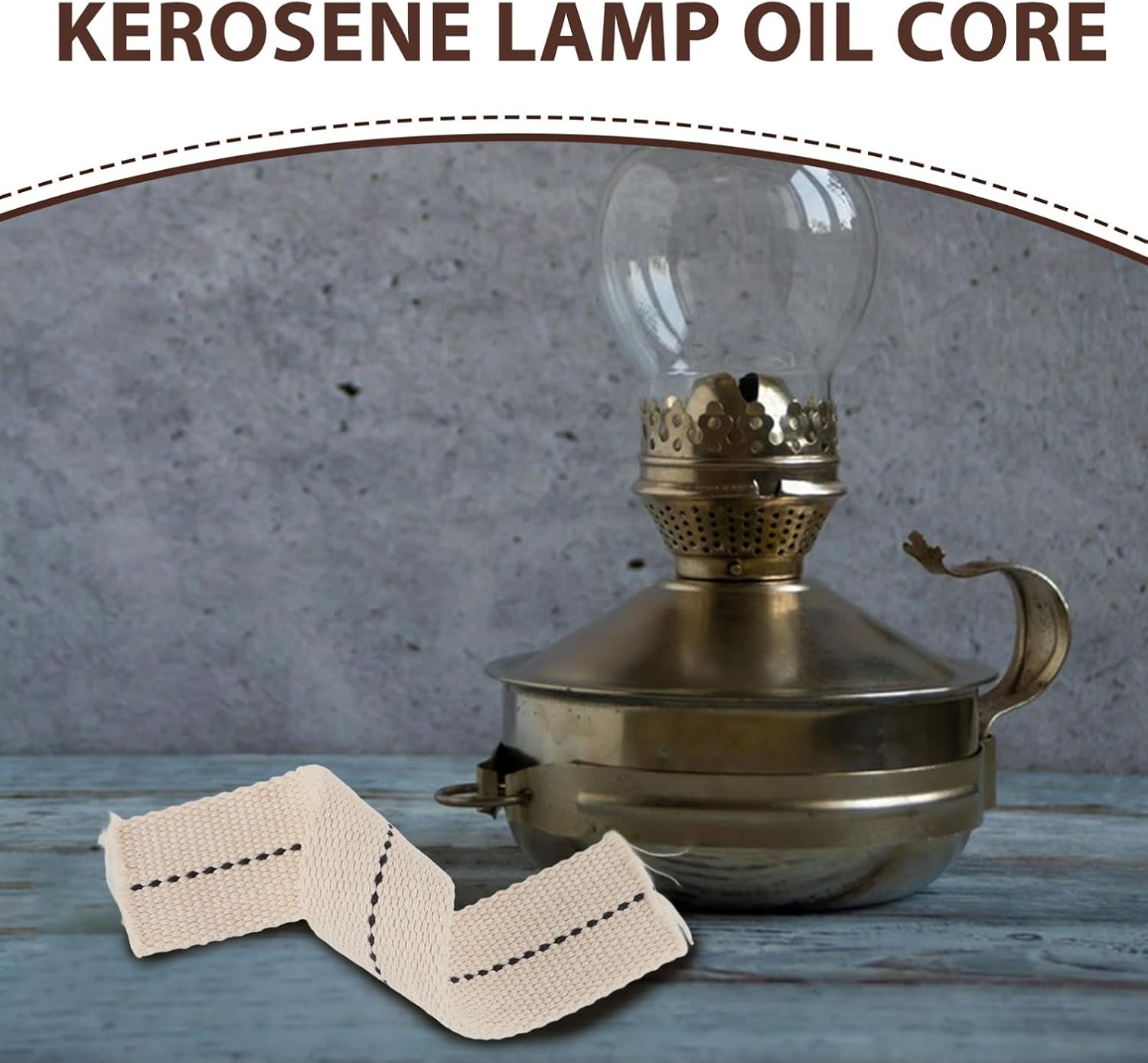 Vintage Tea Light Cotton Oil Lamp Wick Replacement White
