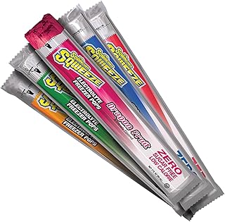 Electrolyte Freezer Pops Zero Sugar, 50 Pack Freezer Pops - 5 Flavor Variety Pack - Dragon fruit, Orange, Watermelon, Punch and Mixed Berry