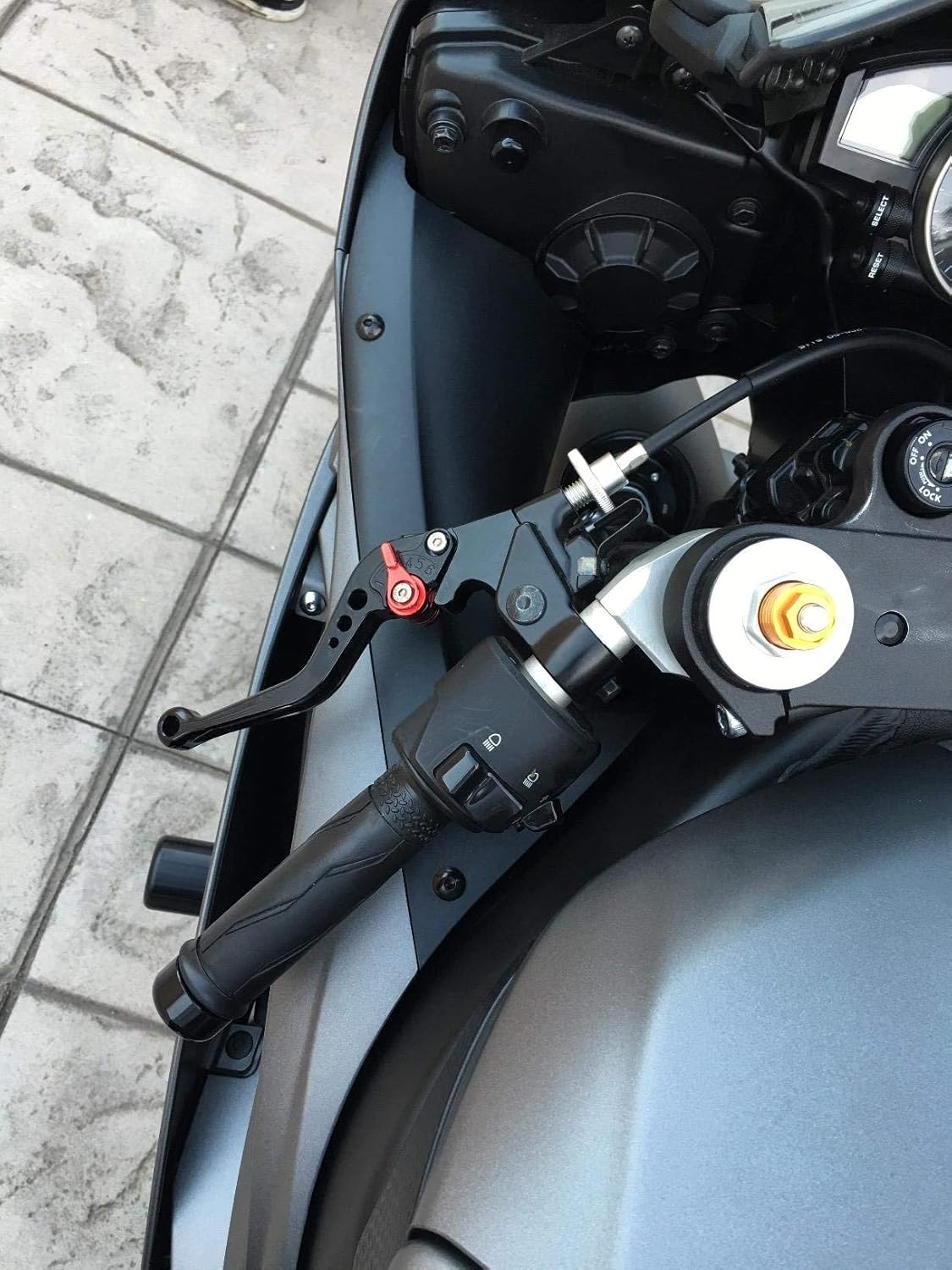 RIDE IT FOREVER Short Brake and Clutch Levers for YZF R6 1999-2004,R1 2002-2003,FZ1 FAZER 2001-2005,R6S US Version 2006-2009,R6S Canada Version 2007-2009-Black
