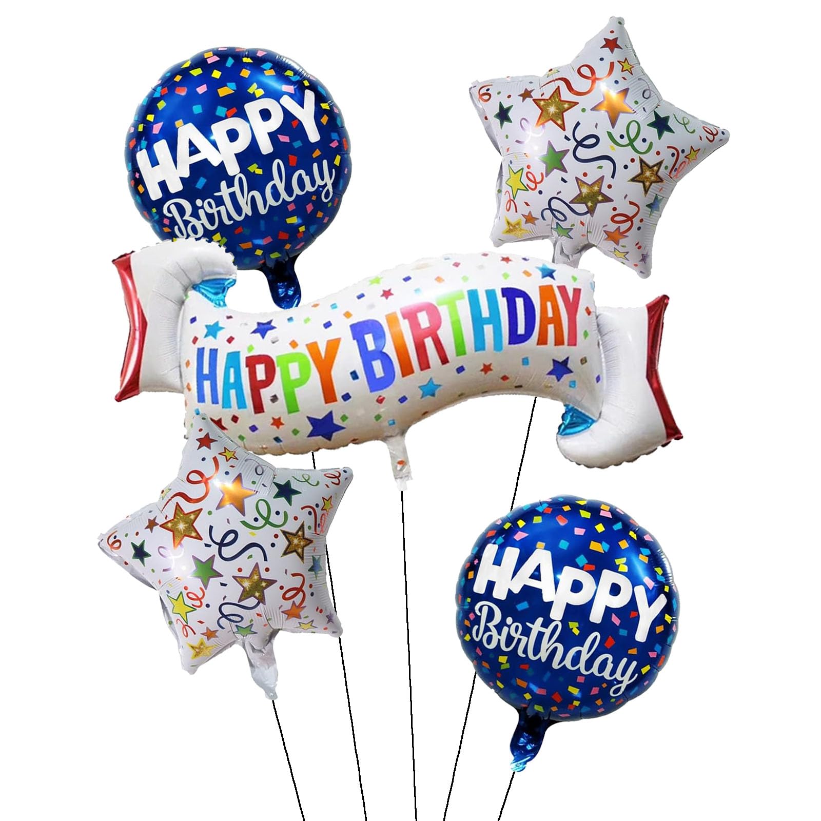 Happy Birthday Balloons Colorful Birthday Balloon Birthday Party Supplies  Kids | Desertcart Seychelles