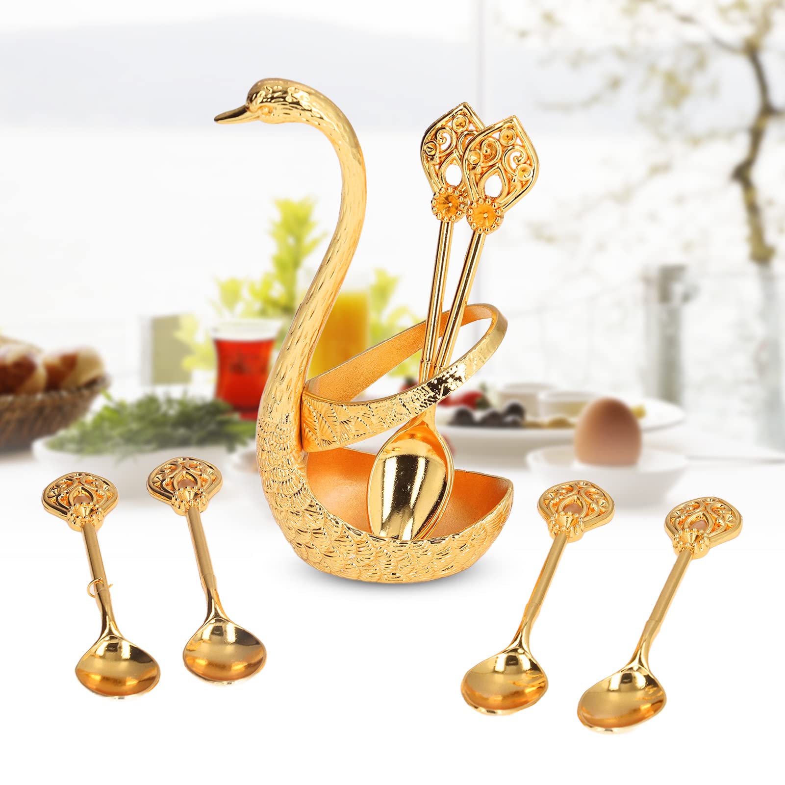 Set Di Cucchiai Forcelle Ciondolo D'amore Cucchiaini Da Caffè Misurino