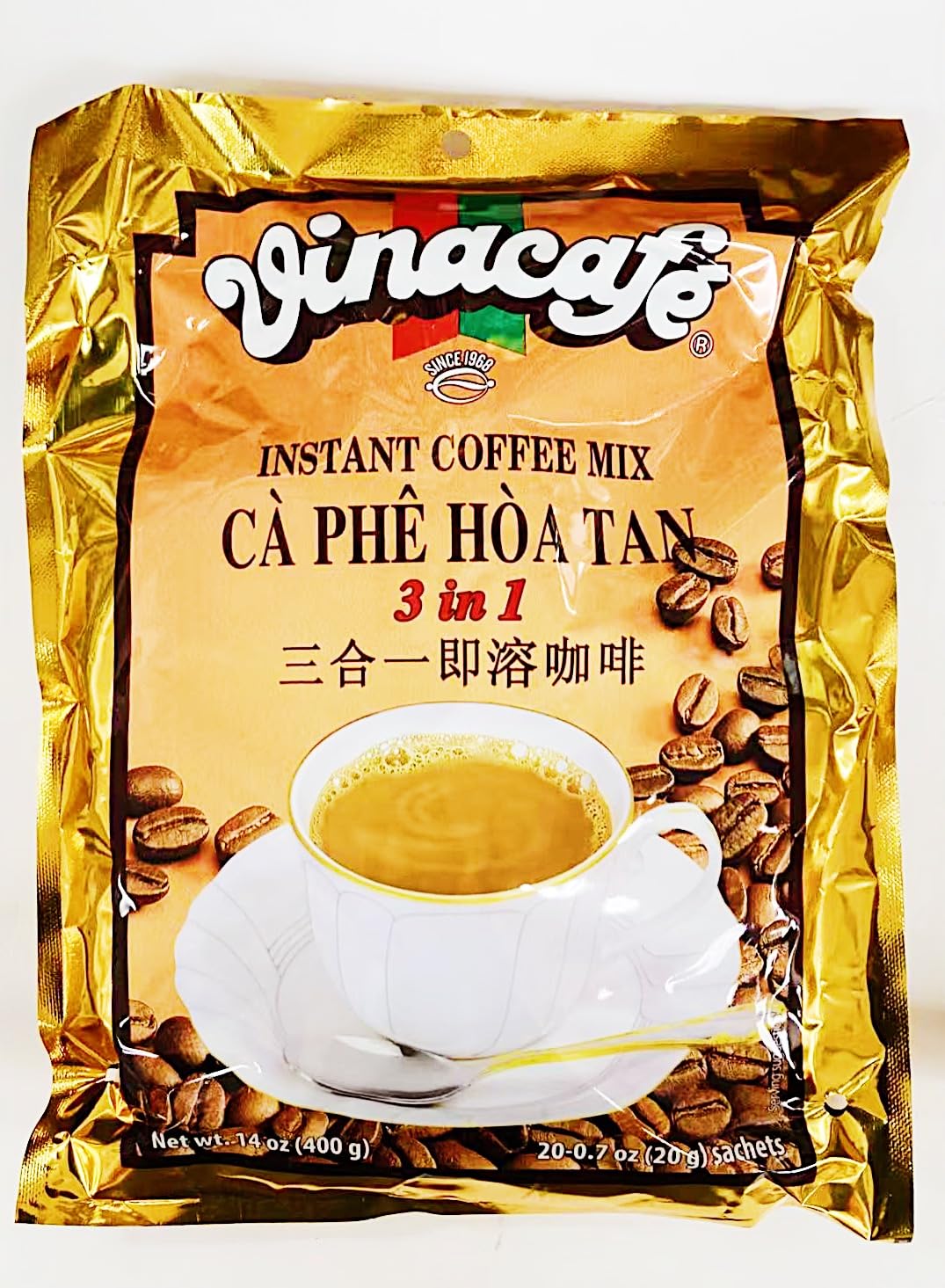 Amazon.com: 3-in-1 Instant Coffee Mix, 14 oz, (20 Sachets)