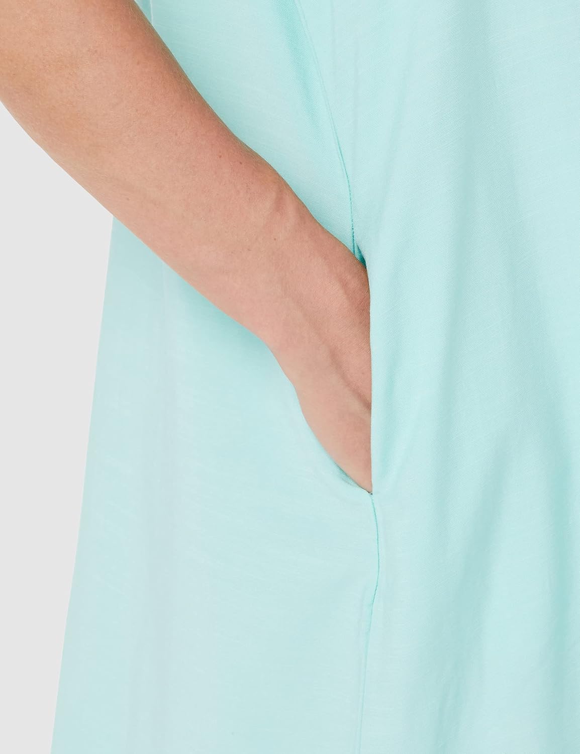 MANAIXUAN Women's Shirt Dress V Neck Long Sleeve Loose Casual with Pockets Front Button