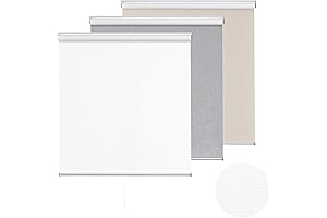 ChrisDowa Cordless Blackout Roller Shades with Striped Jacquard Fabric