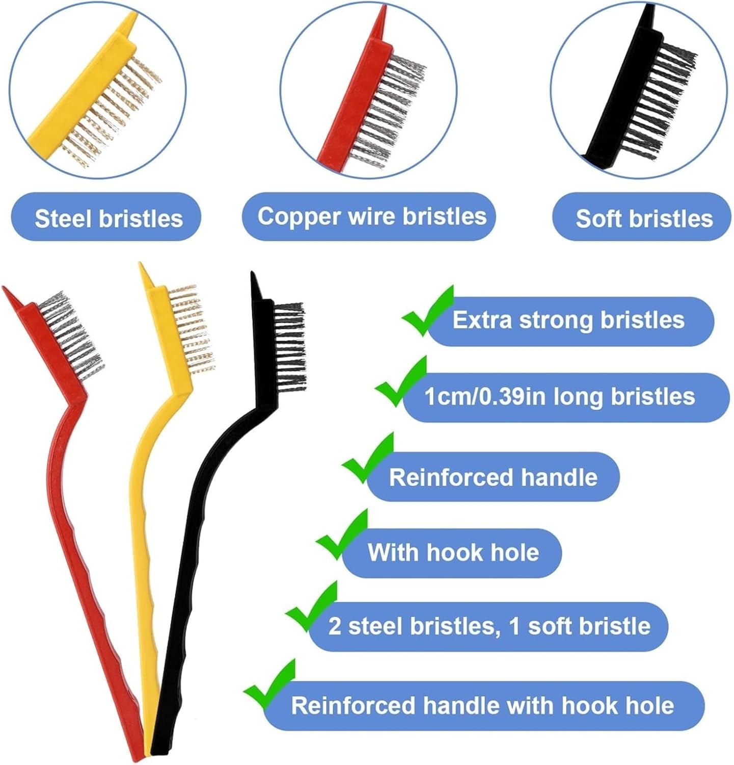 8Pcs Cleaning Brush Set for Drum Laundry, Multifunctional Hard Bristle Thin Brush Tools Practical Crack Cleaner Supplies for Deep Cleaning Kitchen Bathroom Washing Machine Tight Spaces