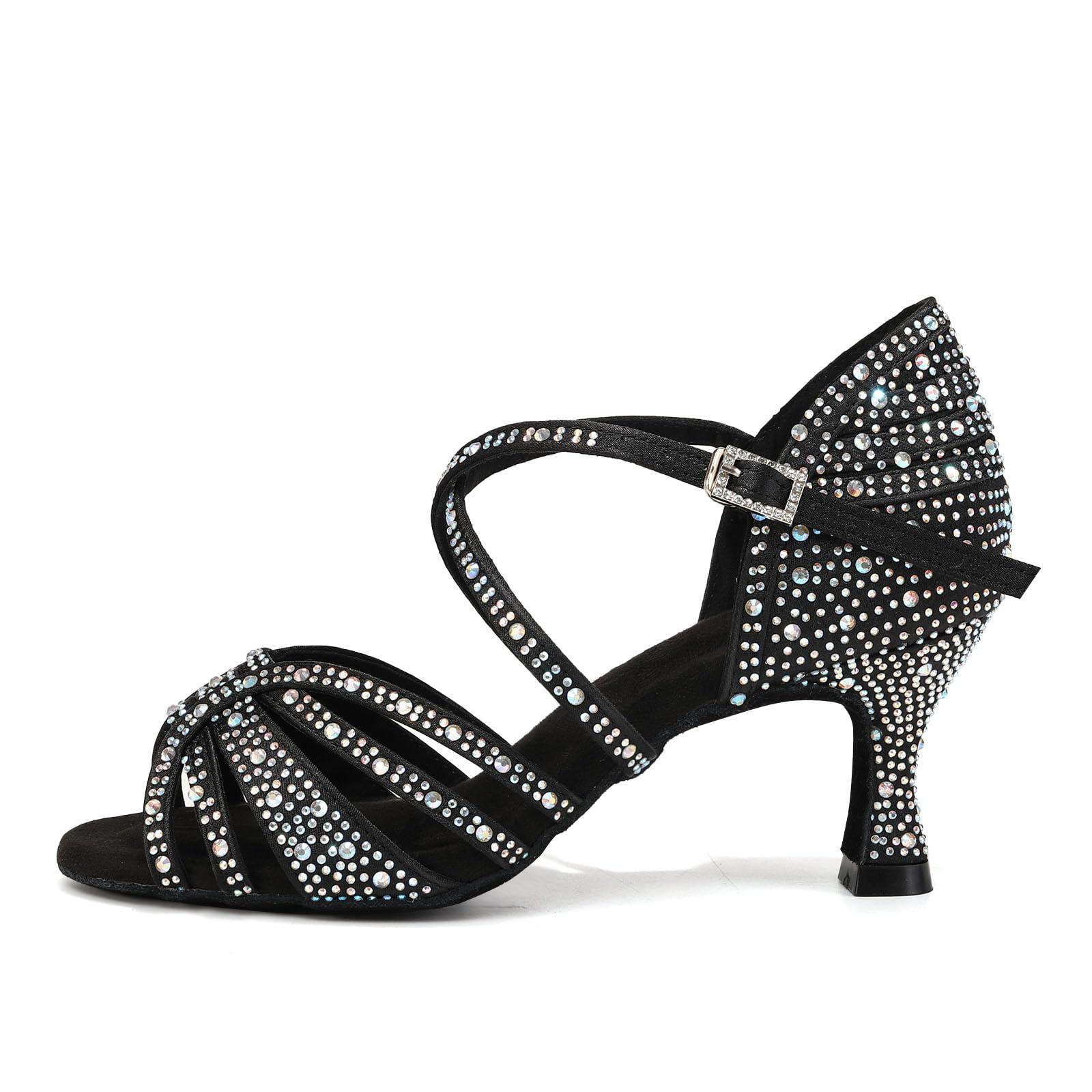 HROYL Zapatos de Baile Latino Mujer Salsa y Bachata Zapatos Baile de Salón,Modelo YCL356 — view 11