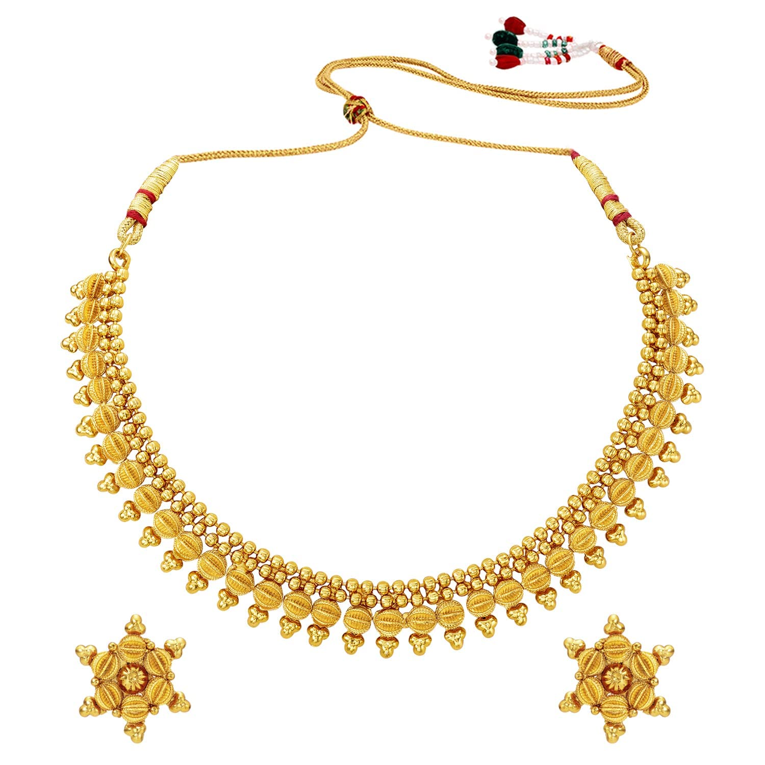 See full amazon price history chart for I Jewels 18K Gold Plated Traditional Stylish Golden Necklace with Earrings for Women & Girls (MC125FL) I Jewels 18K Gold Plated Traditional Stylish Golden Necklace with Earrings for Women & Girls (MC125FL) (B0BNVXHMGF) Amazon Price History, Amazon Price Tracker