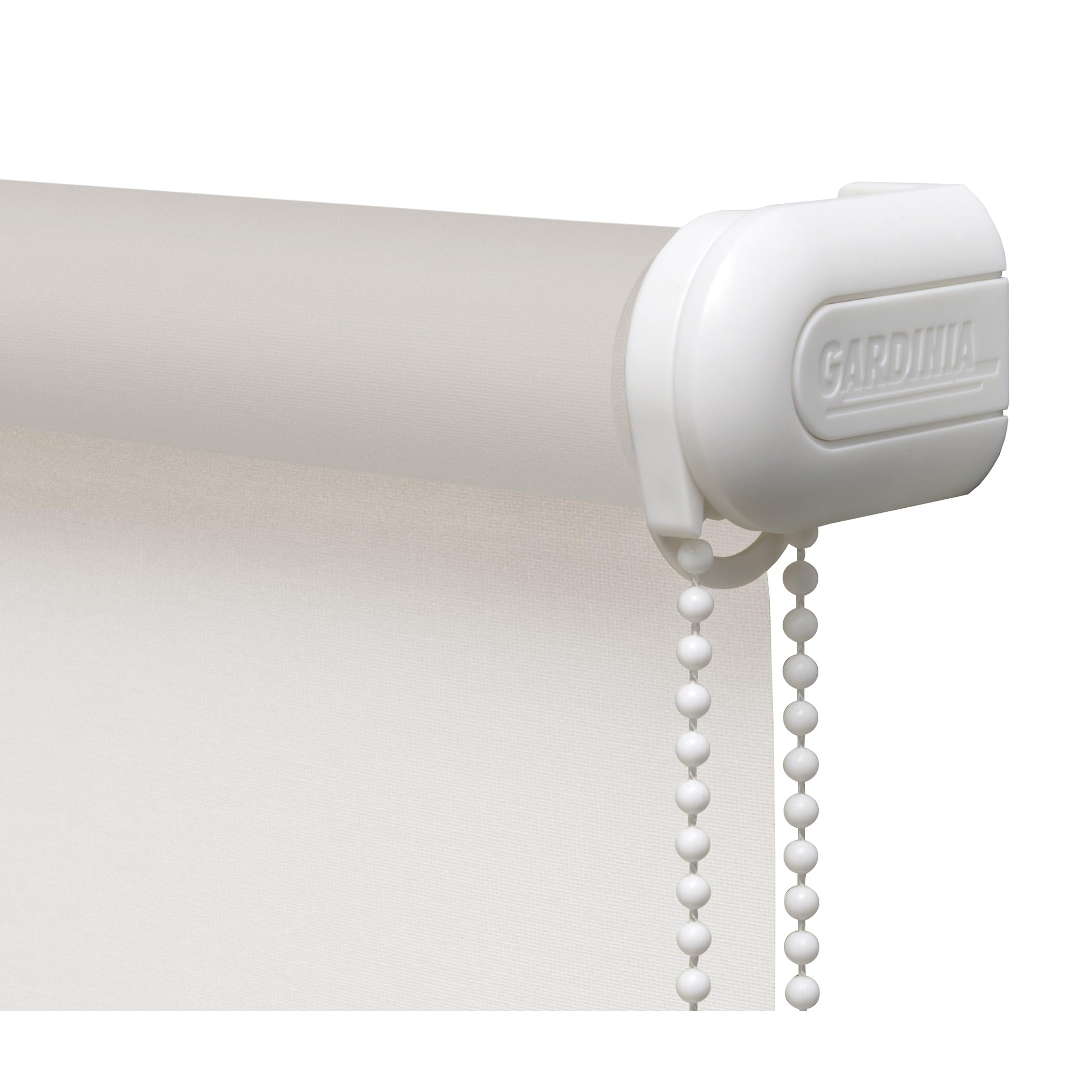 Gardinia Tenda Oscurante a Rullo con Catenella Laterale, Installazione a Parete, soffitto o nicchia, Opaca, Kit di Montaggio Incluso, Bianco, 182 x 180 cm (LxA), Tela