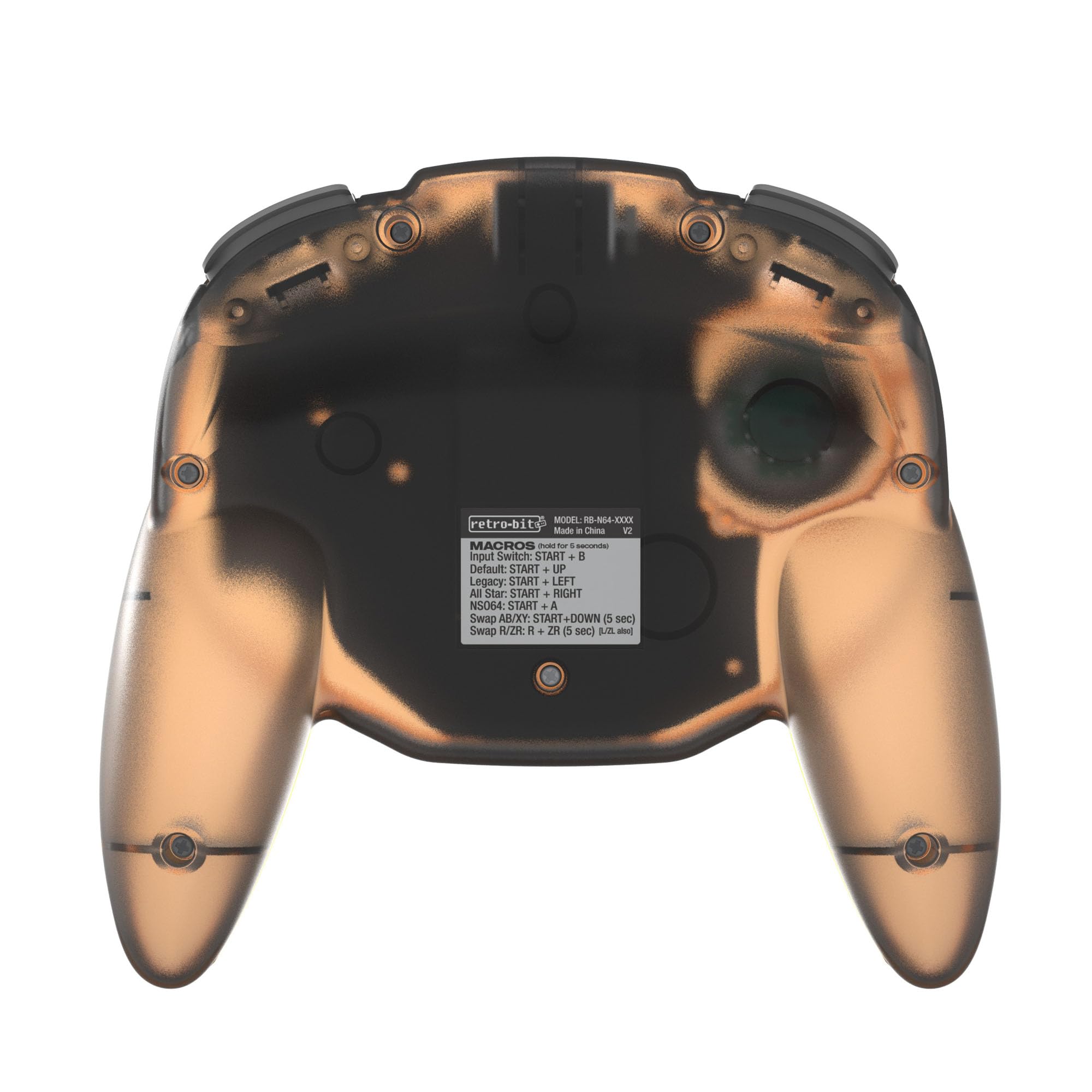 Retro-Bit Tribute 64 V2 2.4G Wireless Controller for N64 / Switch/PC/Mac - Orange Hawk
