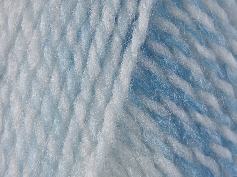 Baby Marble DK Knitting Yarn 100g (Blue/White BM9)