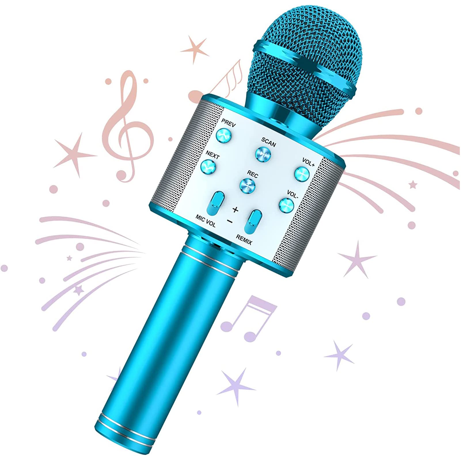 FDY Bluetooth Karaoke Microphone for Kids Adults