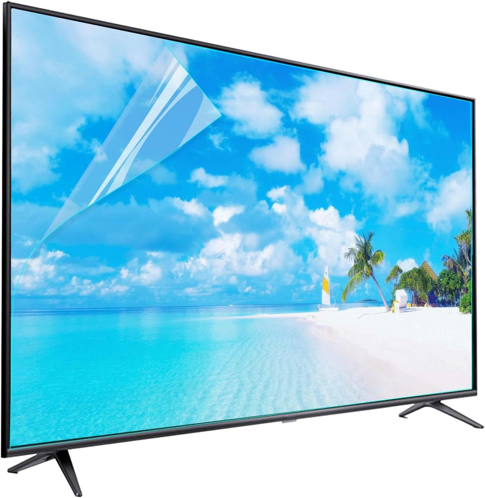 osłona ekranu, Folia ochronna antyodblaskowa do telewizorów LCD, LED, 4K OLED i QLED HDTV o przekątnej 32–75 cali, chroniąca przed niebieskim światłem(34in 815x345mm)