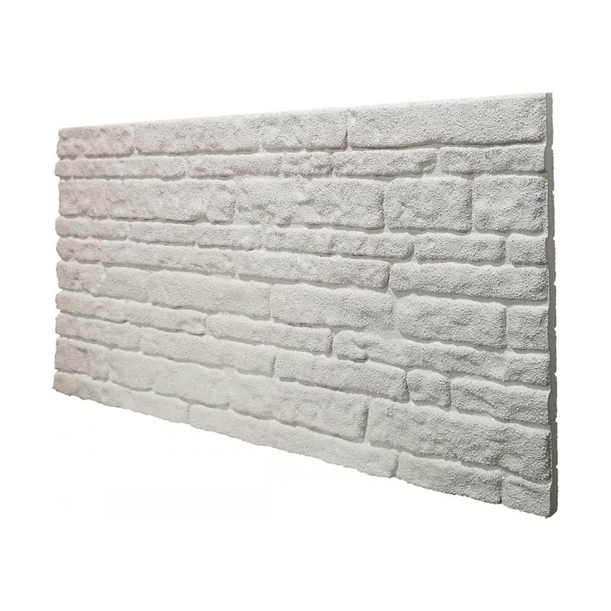 Pannello finta Pietra in EPS Resinato Misura 100x50 cm Spessore 2 Cm - COLORADO WHITE - RETAIL BOX da 10 pannelli (sviluppano 5 MQ)