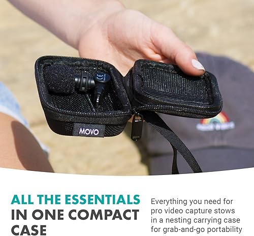 Miniatura 7 de Movo iVlogSK - Kit de inicio para creadores de contenido, kit de videoblogs para teléfono inteligente para iPhone, incluye micrófono Lightning, luz