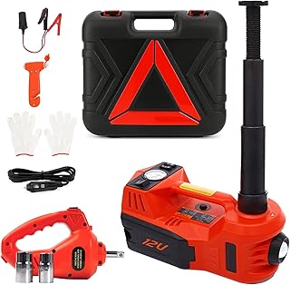 STANDTALL Electric Car Jack Kit 5 Ton 12V Hydraulic Jack Floor Jack with Impact