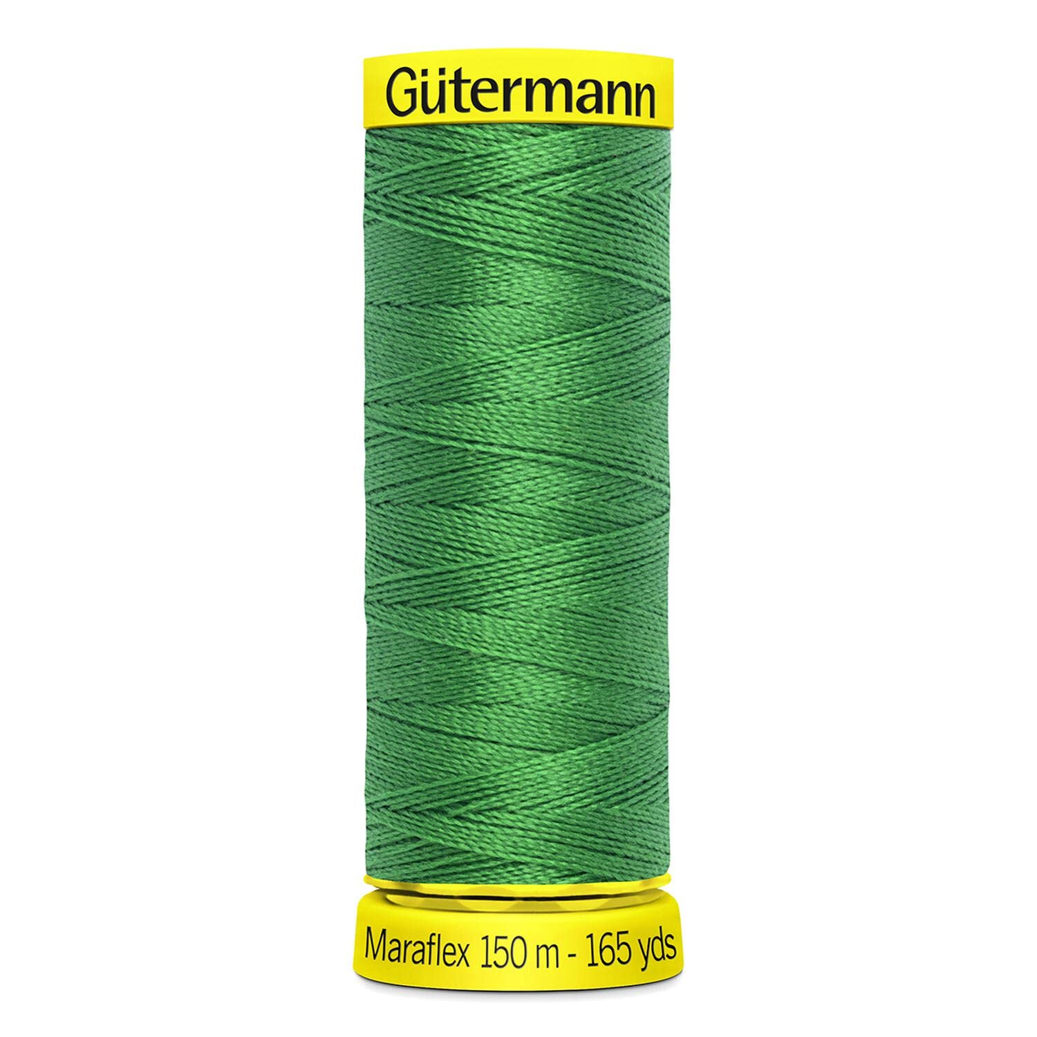 Gutermann Green Emerald Maraflex Stretchy Sewing Thread 150M (396)