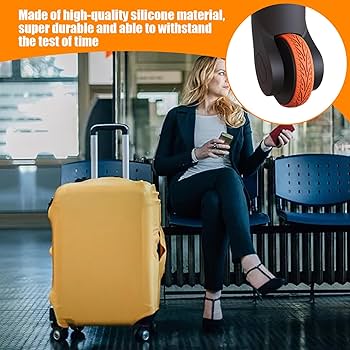 荷物ホイールカバー スーツケースカバー プロテクター 8個 Amazon.co.jp: 荷物用ホイールカバー スーツケース タイヤカバー