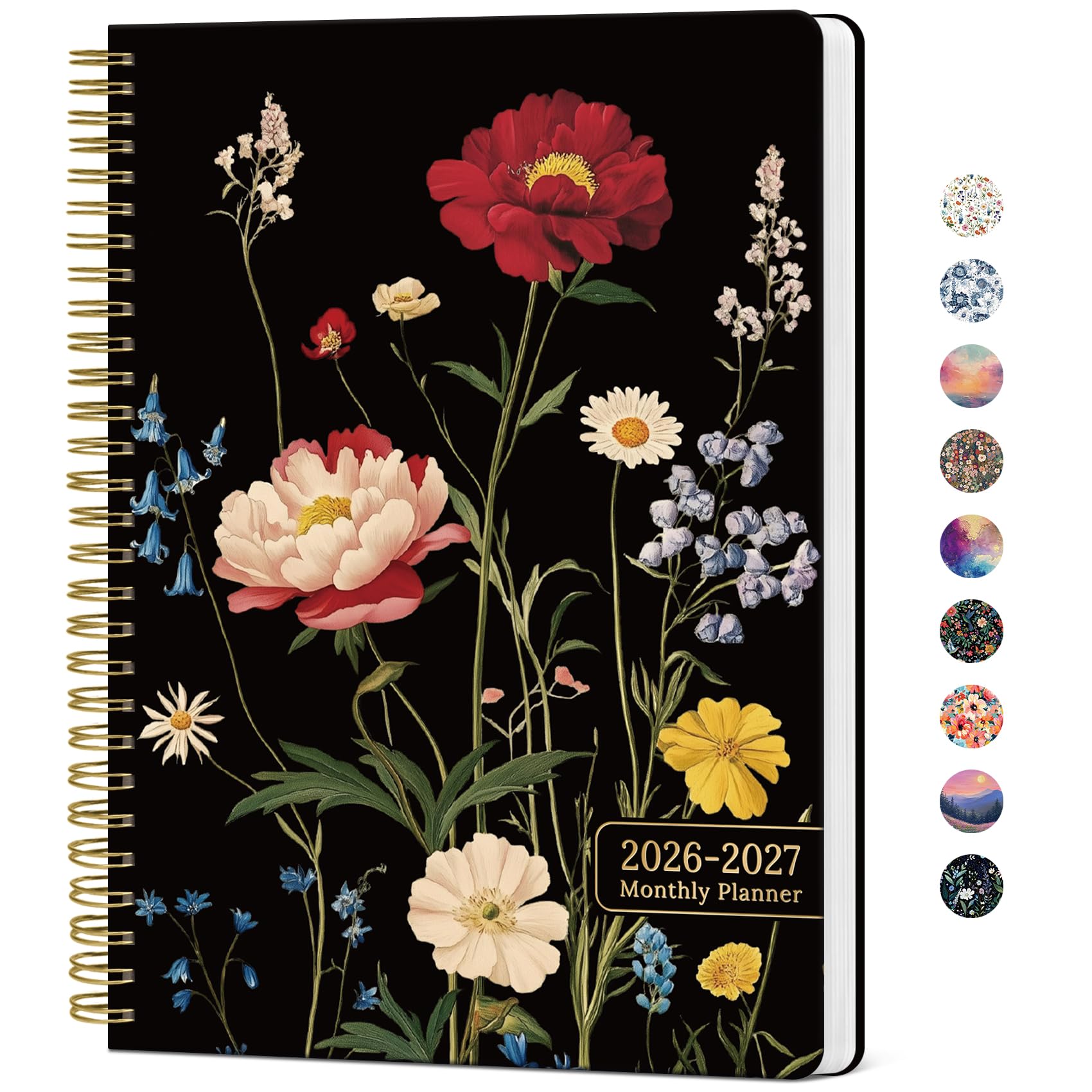 Taja Monthly Planner 2026-2027 Peony Bloom | Aesthetic 2 Year Calendar - main product image