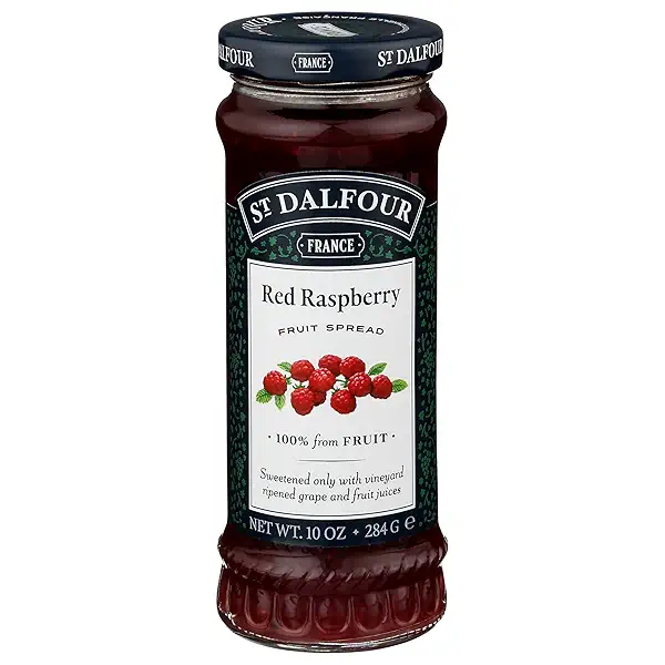 St. Dalfour Red Raspberry Fruit Spread - 10oz - 100% from Fruit, No Artificial Ingredients, Non-GMO, No Cane Sugars, All Natural, Made in France 1