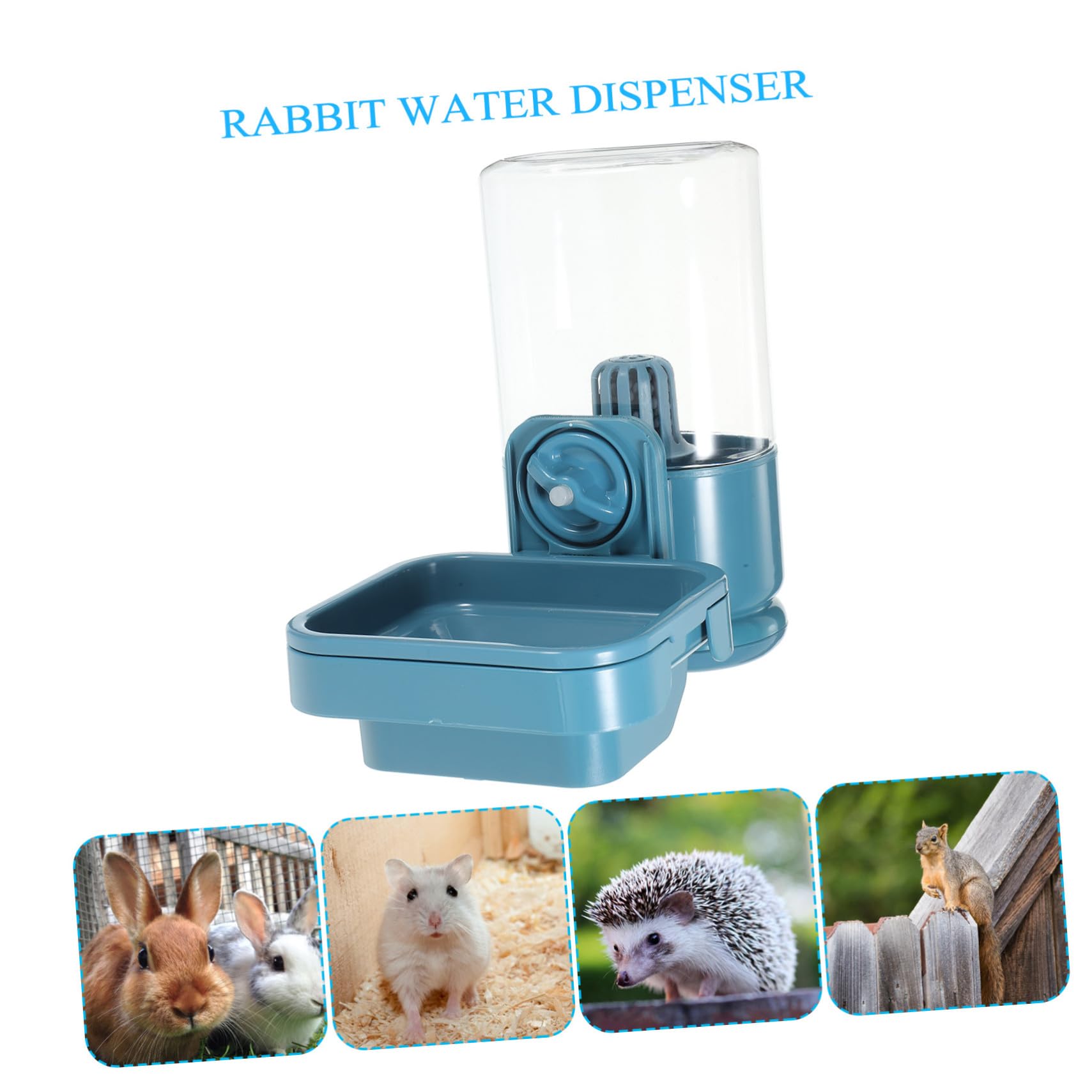 Distributore D'acqua Sospeso per Coniglio 750ml in Plastico | Uso Domestico e Trasporto, Design Portatile per Rifornimento Temporaneo, Accesso Rapido All'acqua