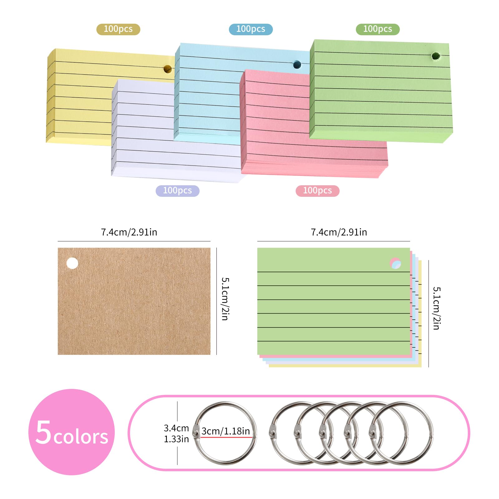 A8 Flash Cards,Revision Cards, 150g/m²,500 Pieces flashcards for Revision  in a Handy Learning Box for On The Go Vocabulary Learning,Suitable for  Children and Students : Amazon.co.uk: Stationery & Office Supplies