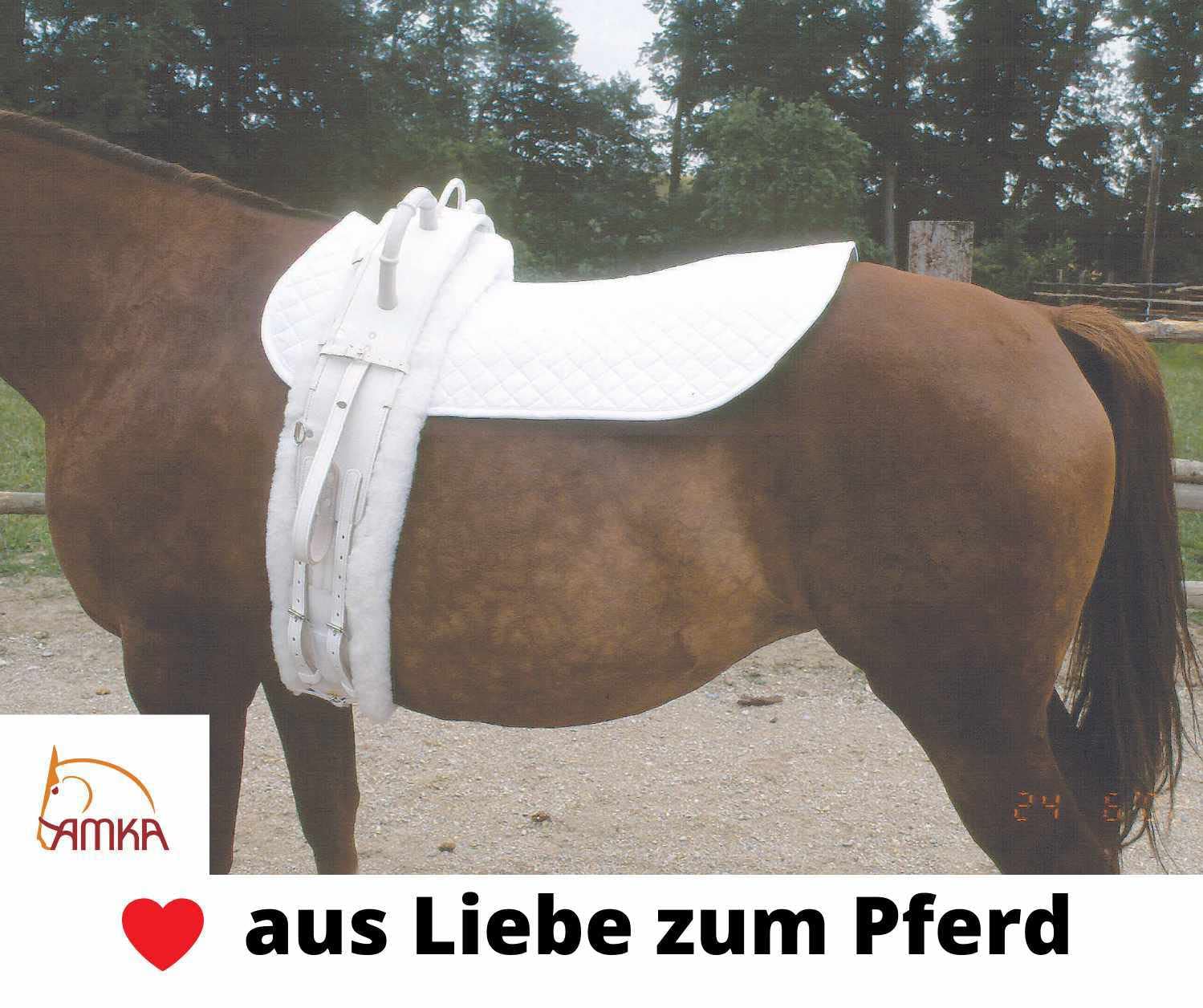 AMKA Selettunterlage schwarz Fleece 50 cm Geschirrunterlage Kammdeckelunterlage Longiergurtunterlage Voltigiergurt Unterdecke Longiergurt Voltigiergurt Unterlage Voltigierpad Kunstfell