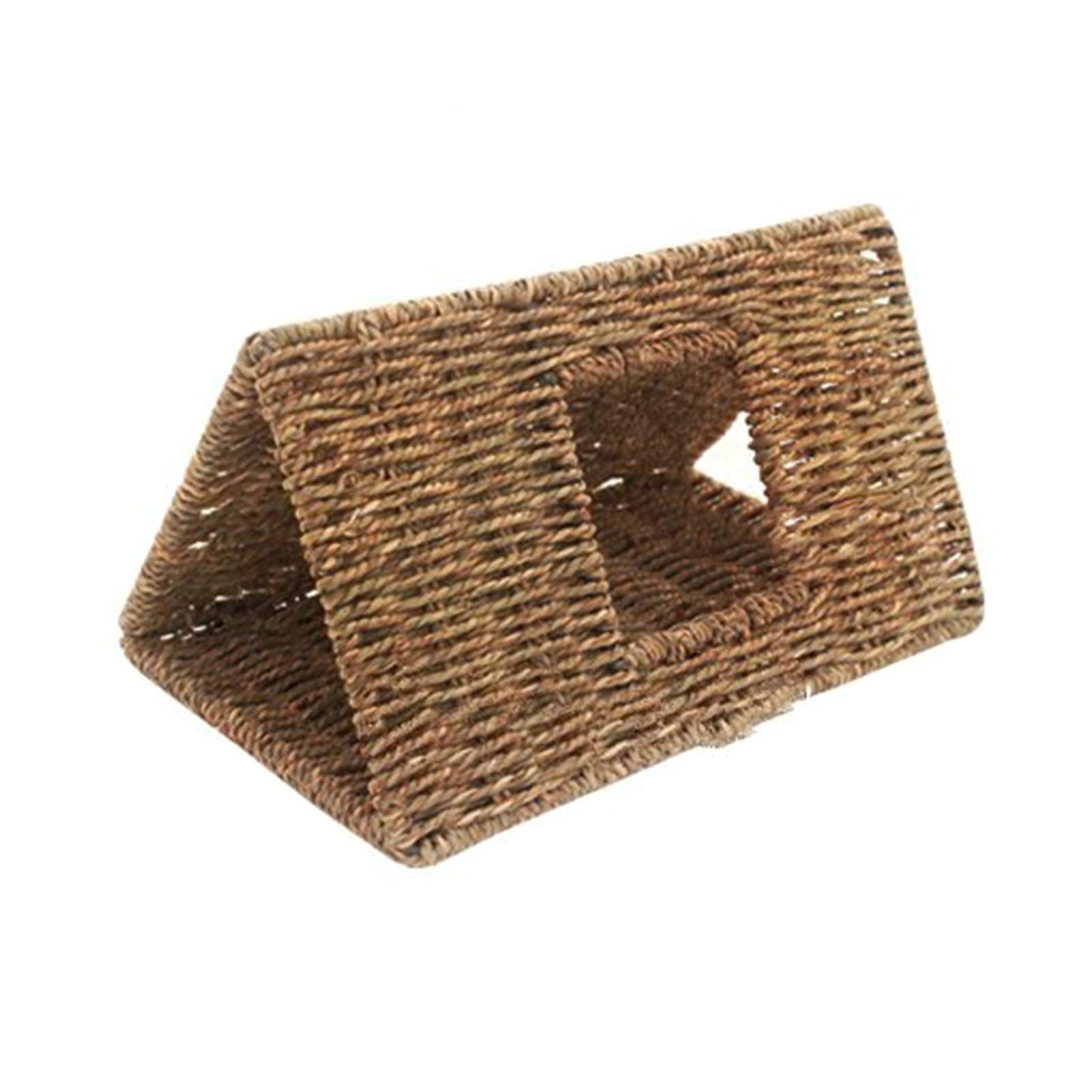 Casa para pájaros Jardín al Aire Libre Patio Nido de pájaro Nido para Mascotas Tejido con Cuerda de Paja, Lugar de Descanso y cría de pájaros (tamaño: 35 x 20 cm)