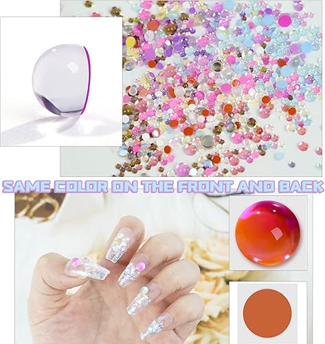 Miniatura 3 de BQAN 2880 piezas de diamantes de imitación de ópalo brillante para uñas, diamantes de imitación de color caramelo 3D, cuentas de sirena de cristal,