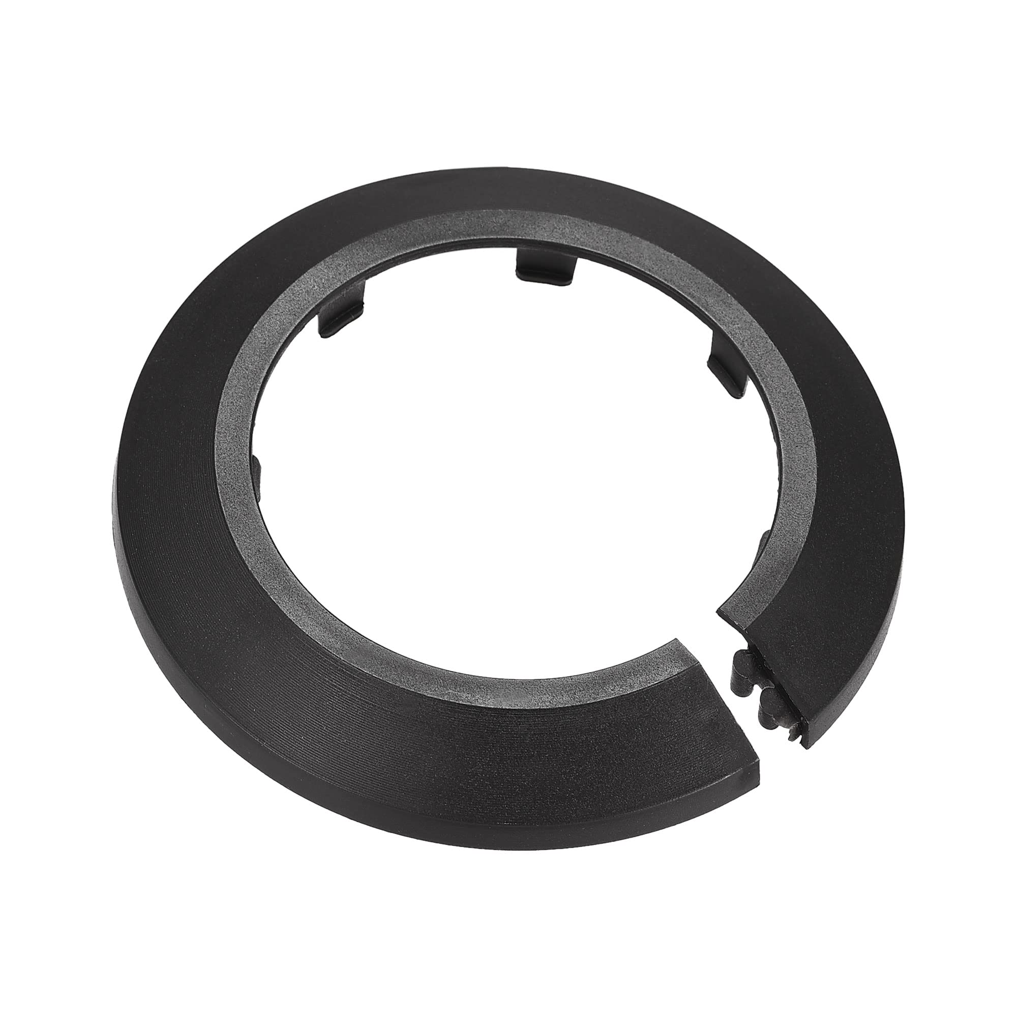 uxcell Pipe Cover Decoration, 63mm PP Plastic Escutcheon Water Pipe Drain Line Cover Black 10pcs
