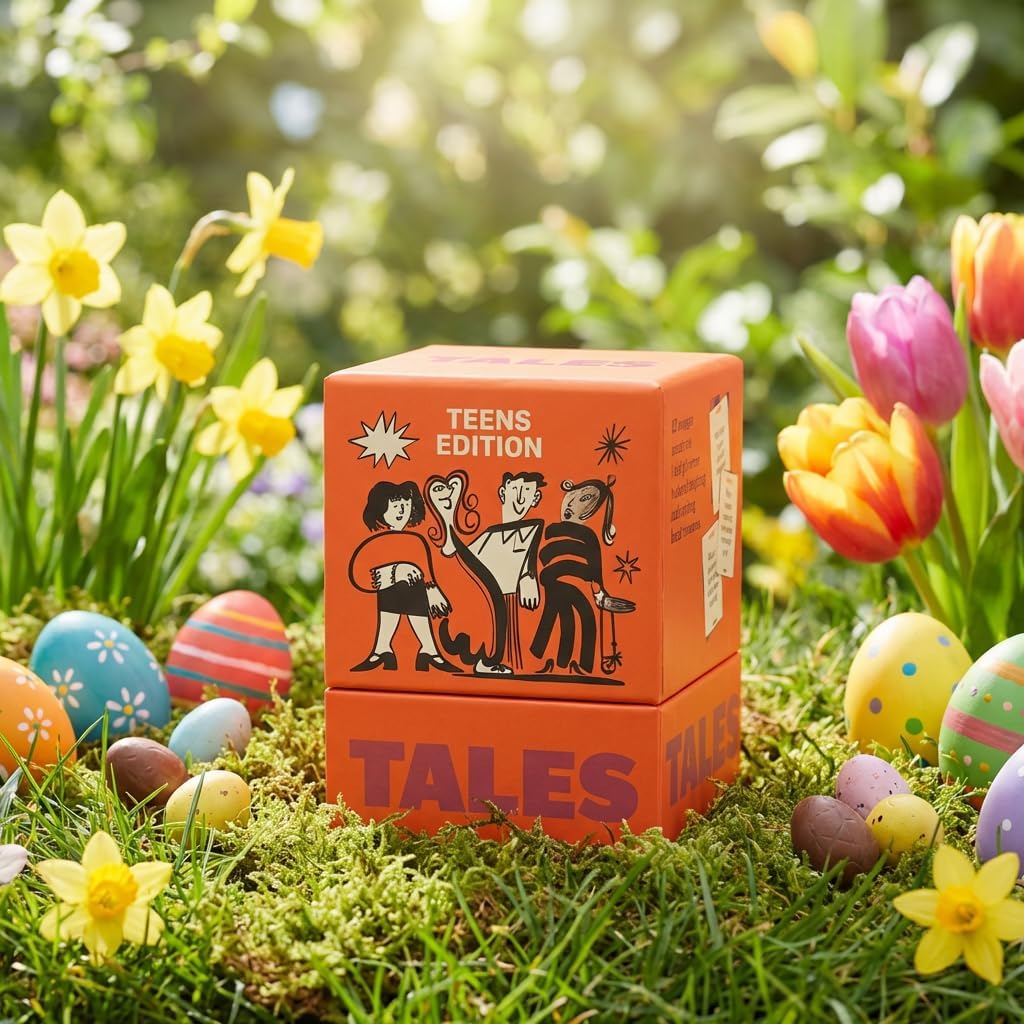 TALES 150 Conversation Cards, Teens Edition, Fun Family Games for Teens, Perfect for Dinners, Road Trips, Classrooms & Game Nights, Gifts & Gatherings, Conversation Starters to Spark Creativity