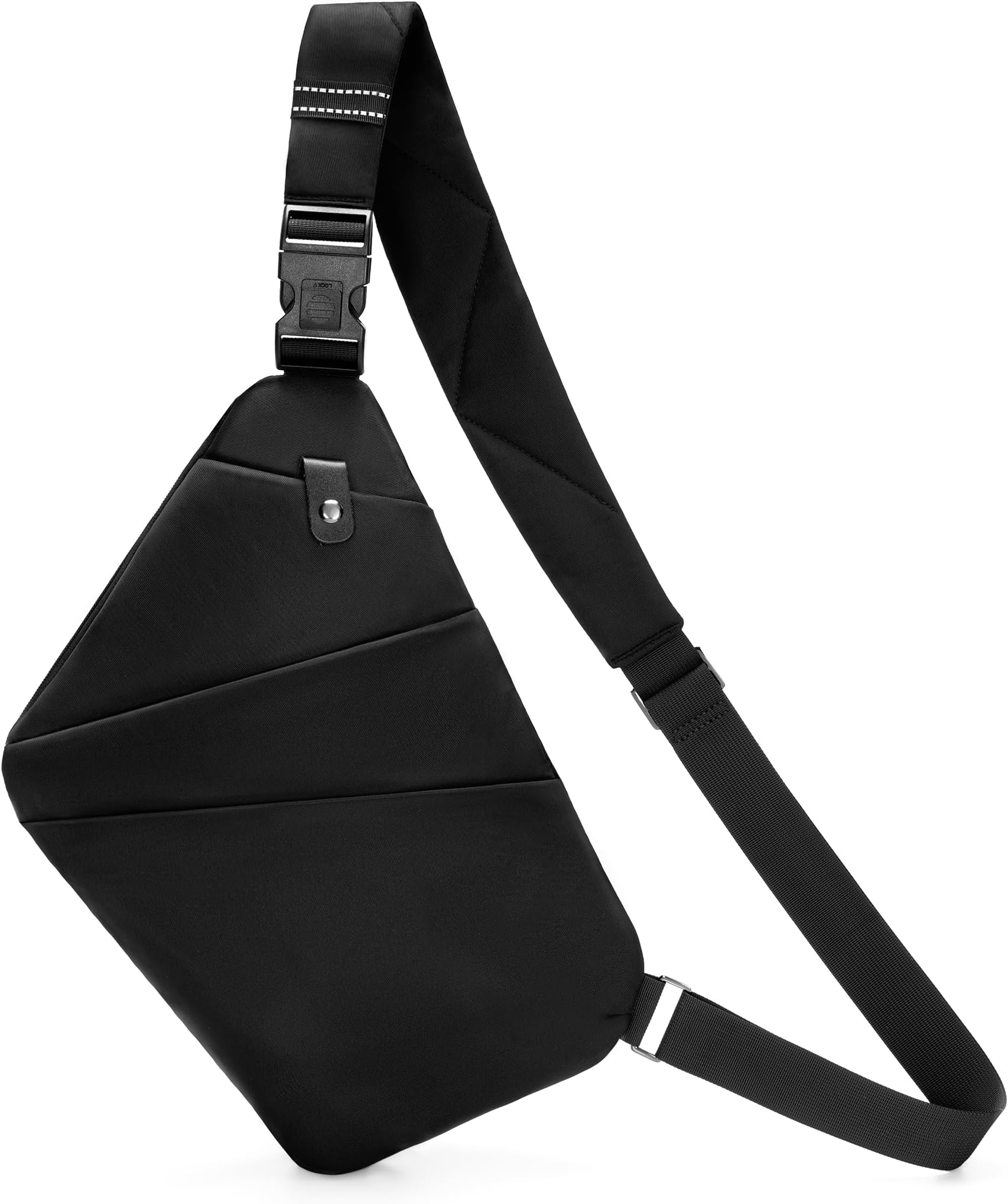 OSOCE Crossbody Sling Bag, Water-Resistant Anti Theft Chest Pack, Minimalist Commuter Daypack for Travel Hiking Work