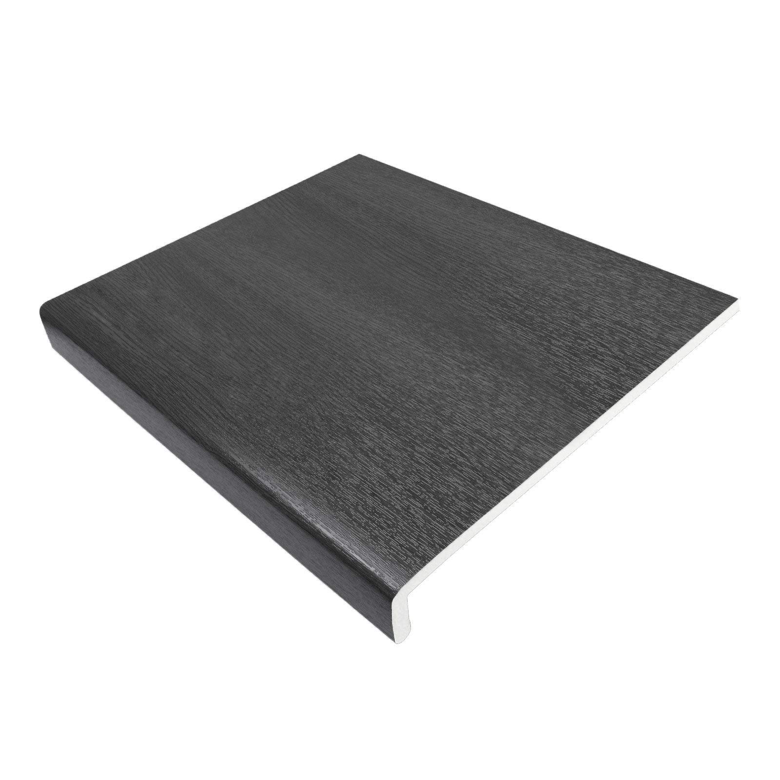 250mm Grey UPVC Window Board/Cill Cover 1.25m Long 9mm Thick Plastic Window Sill Capping
