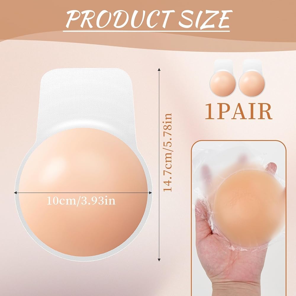 Reggiseno Adesivo In Silicone - Senza Spalline, Push-up Invisibile, Per Abiti Scollati E Sposa - Foto 4