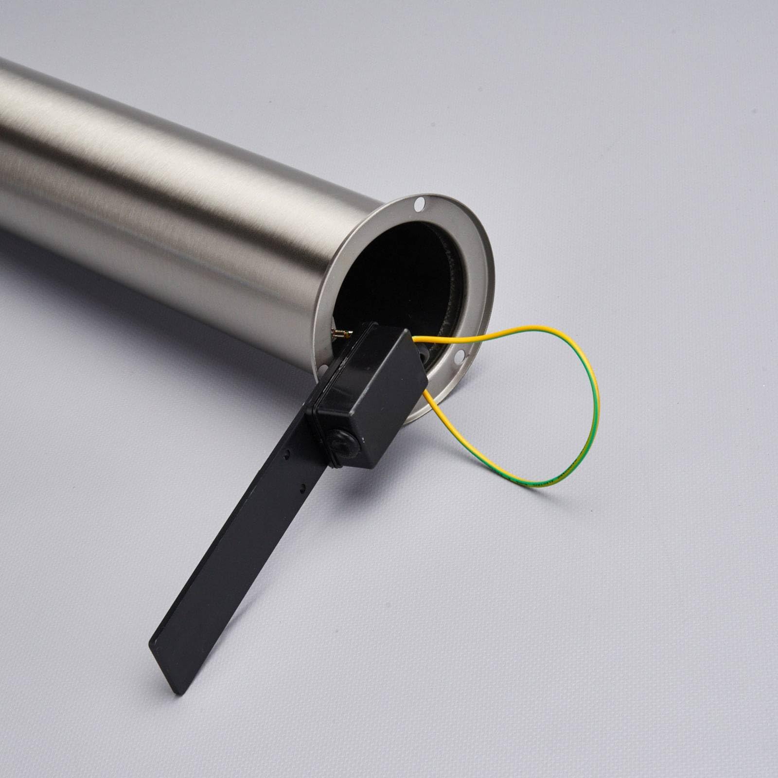 Lindby Edelstahl LED Wegeleuchte/Pollerleuchte 60 cm mit Bewegungsmelder, Wegelampe spritzwassergeschützt IP44 11W