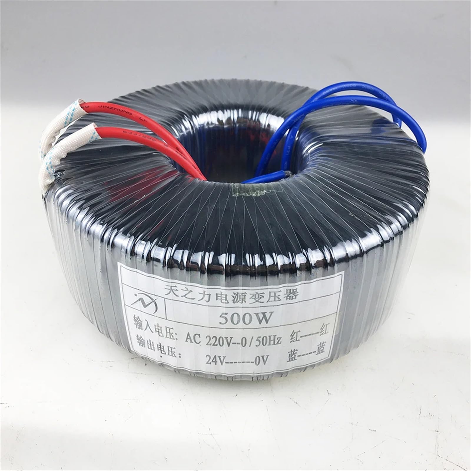 Trasformatore toroidale da 500 W da 220 V a 12 V 24 V Amplificatore Isolamento Alimentatore monofase Accessori HIFI a piena potenza 1 Pz