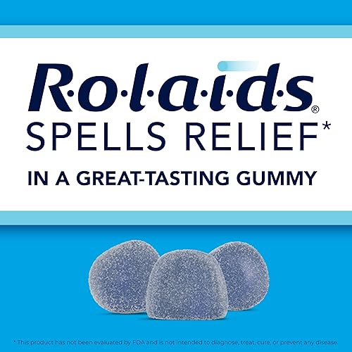 Miniatura 5 de Rolaids Gomitas de potencia, alivio rápido de la acidez estomacal ocasional y la ingestión ácida, suplemento dietético, bayas suaves, 54 gomitas