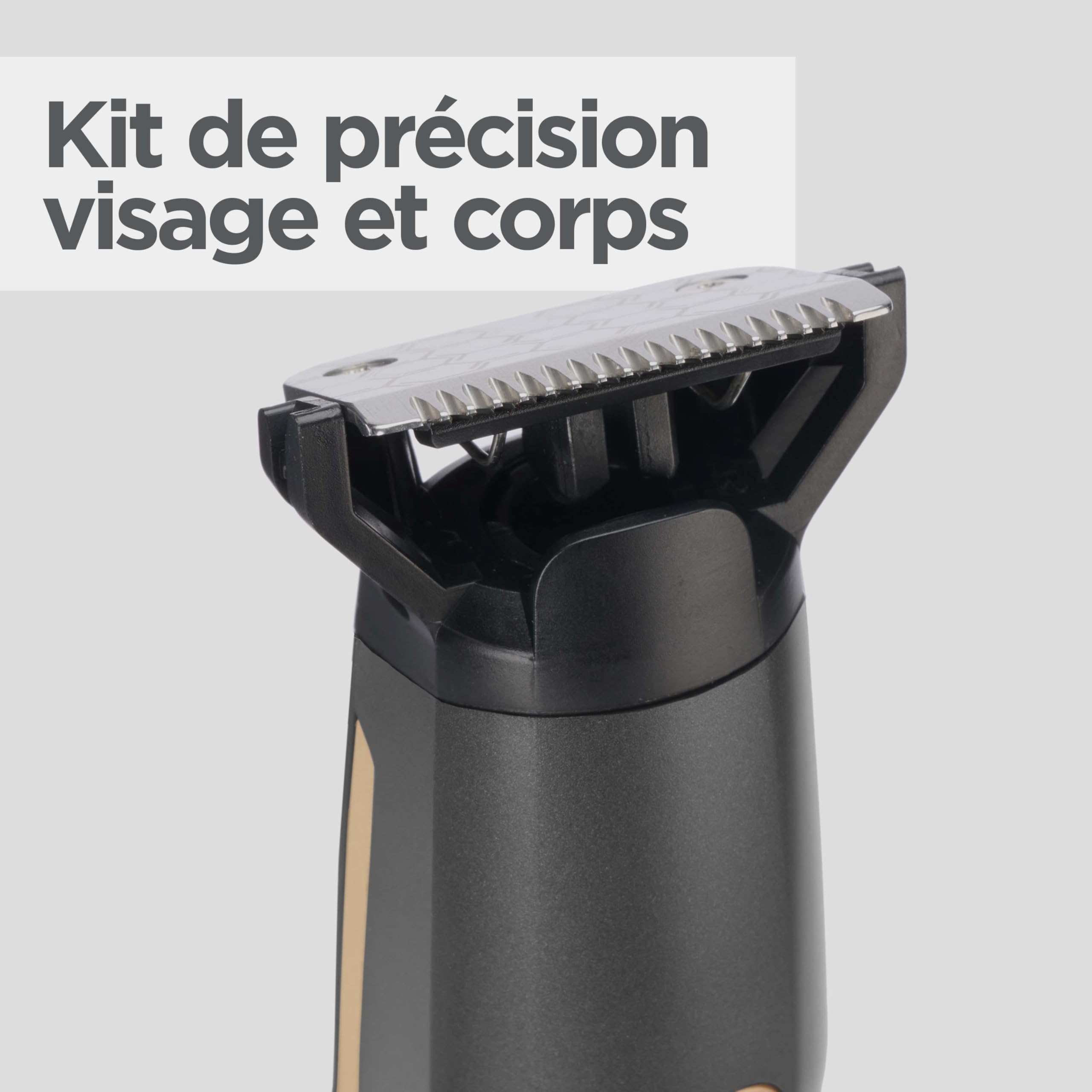 BaByliss - MT987E - Tondeuse multi-usages Graphite Precision 12 en 1- Sans fil - Lame en graphite ultra-durable - Waterproof - Pour entretenir visage et corps avec un seul appareil