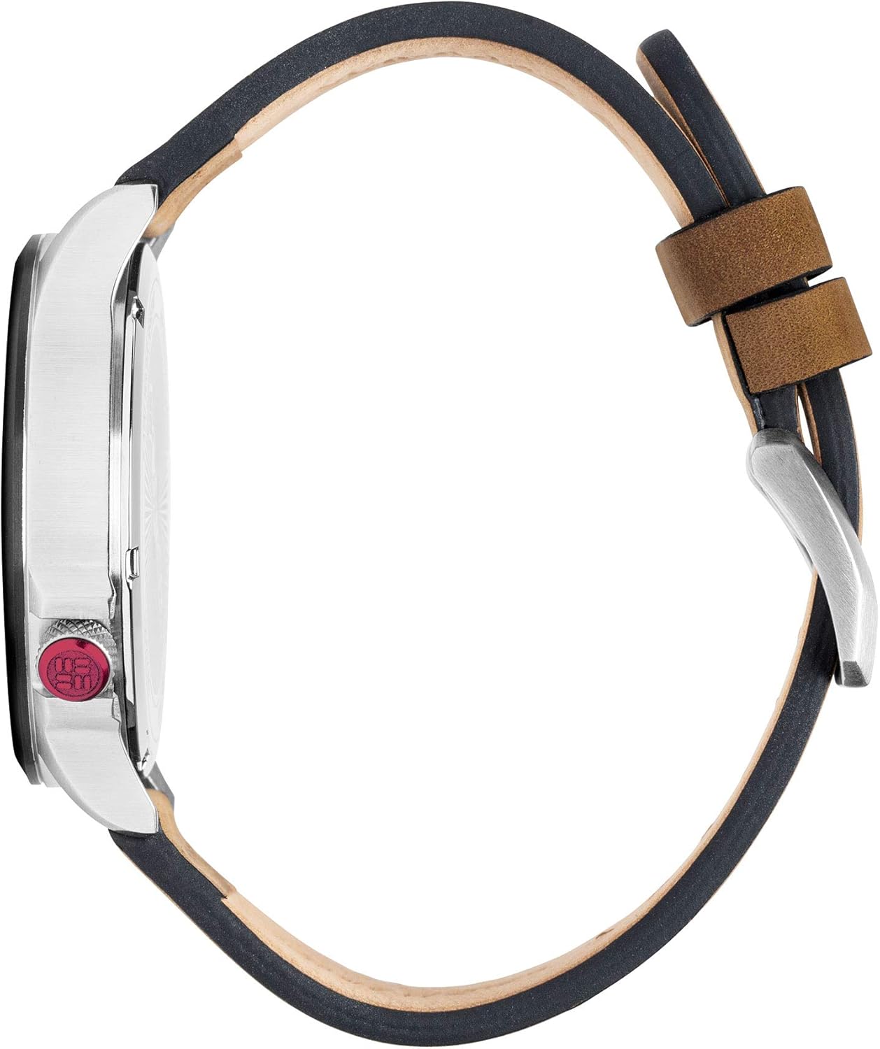 Miniatura 2 de Columbia Canyon Ridge Texas A&M Aggies Reloj para hombre con correa de piel color sillín, Aggie Maroon, Texas A&M Aggies Canyon Ridge Reloj