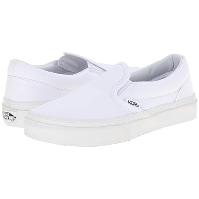 Vans Kids Classic Slip On (Little Kid/Big Kid) Kids Shoes True White