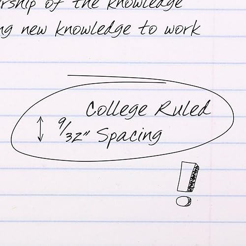 Miniatura 5 de Mead Papel de relleno económico, rayado universitario, 11 x 8-12, 200 hojas