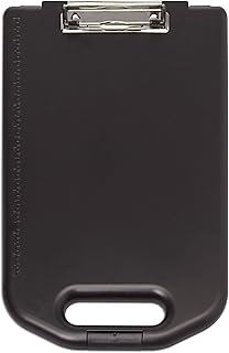 Maul portapapeles caja, plástico ABS, color negro, grande A4 compartimento, Formulario de extra plana Interior