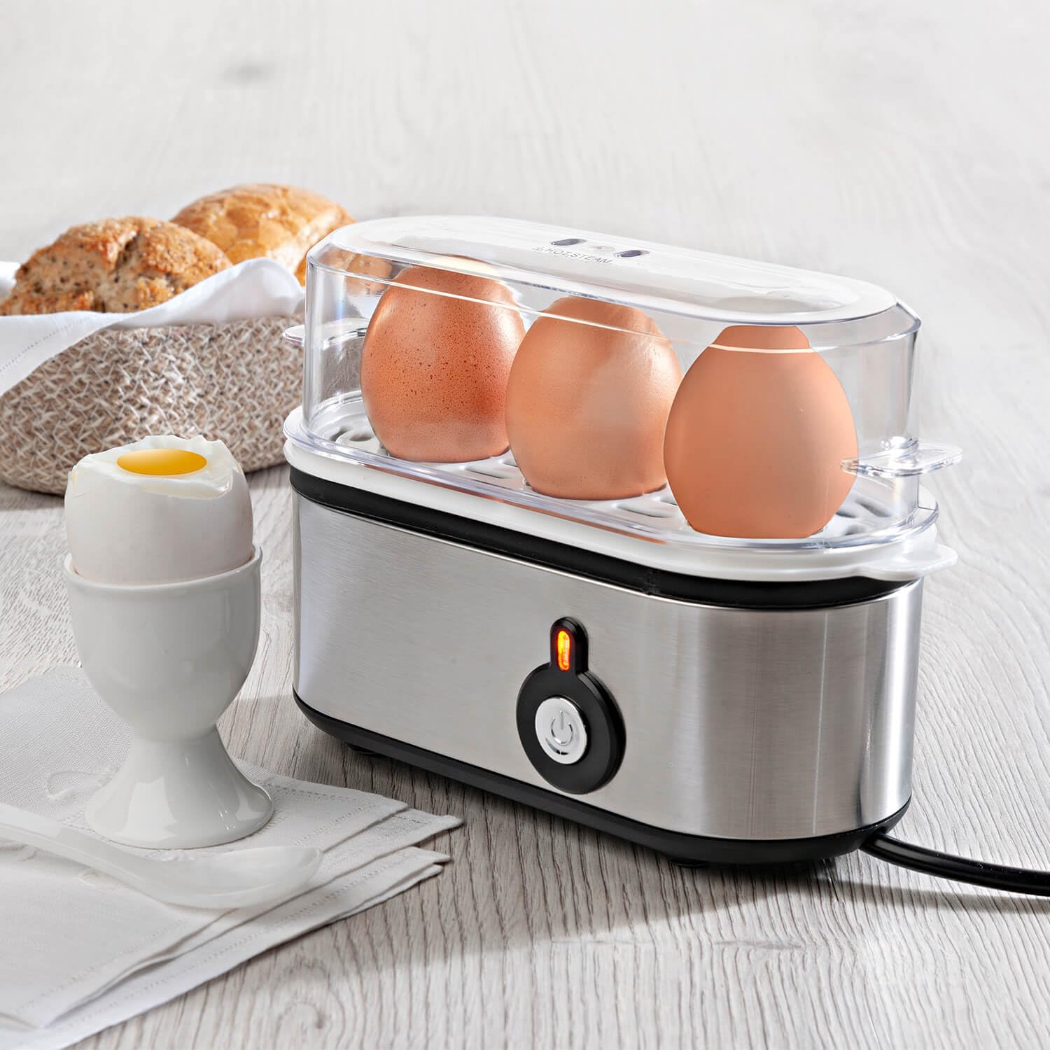 Coopers of Stortford - Triple Egg Cooker - Soft Medium or Hard Boiled