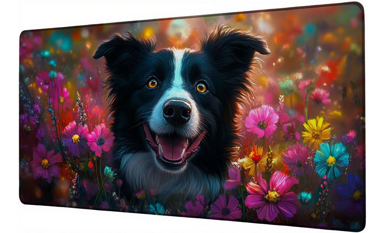 Podkładka pod mysz XXL 1400 x 600 mm podkładka pod mysz dla graczy kwiat duża podkładka pod mysz biurową akcesoria dla psów z antypoślizgową podstawą wodoodporna podkładka pod mysz podkład, do nauki